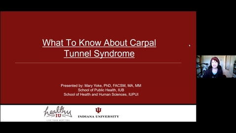 Thumbnail for entry What to Know about Carpal Tunnel Syndrome