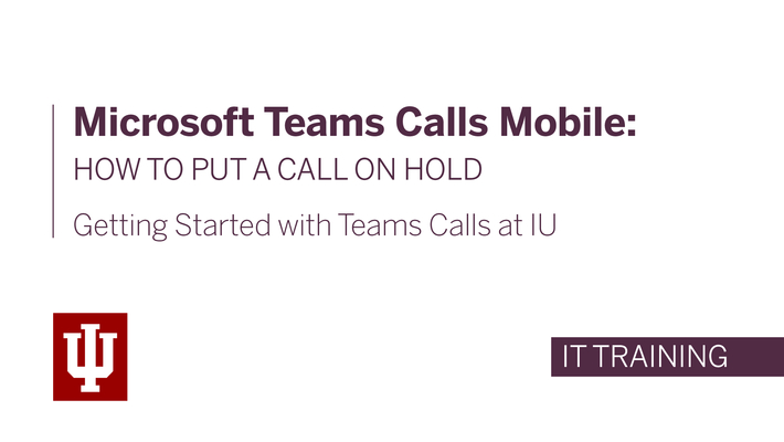 Microsoft Teams Calls Mobile: How to Put a Call on Hold