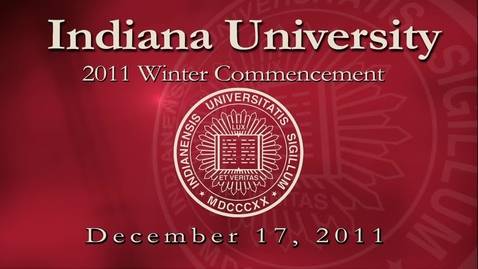 Thumbnail for entry 2011 Winter Commencement