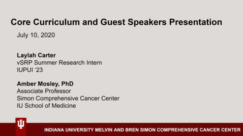 Thumbnail for Laylah Carter Curriculum Presentation