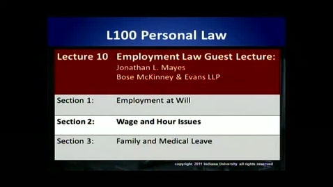 Thumbnail for L100 10-2 Wage and Hour Issues