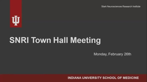 Thumbnail for SNRI Town Hall, February 26, 2024