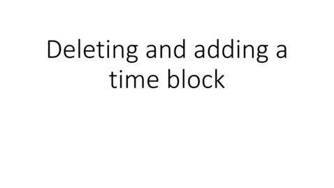 Thumbnail for Kuali Time - deleting and adding a time block