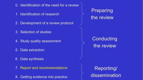 Thumbnail for 10.7_E601_How to report a systematic review or meta-analysis and summary