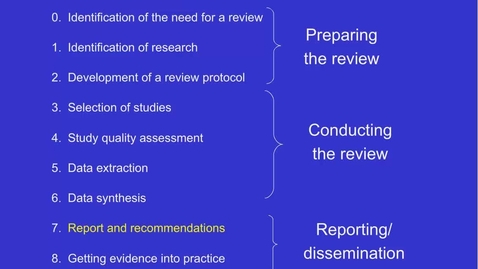 Thumbnail for entry 10.7_E601_How to report a systematic review or meta-analysis and summary