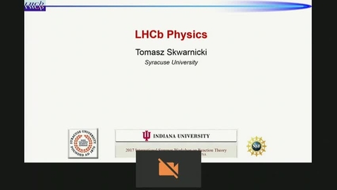 Thumbnail for entry LHCb Physics