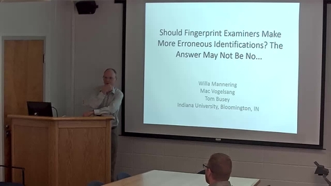 Thumbnail for Taboo Tradeoff Talk at Indiana University by Dr. Tom Busey