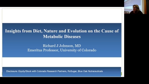 Thumbnail for Medicine Grand Rounds 1/31/2025: “Insights from Diet, Nature and Evolution on the Cause of Metabolic Diseases” Richard Johnson, MD Emeritus Professor, University of Colorado