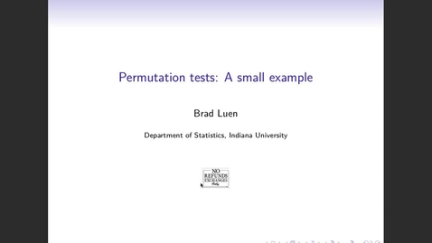 Thumbnail for Permutation tests: A small example