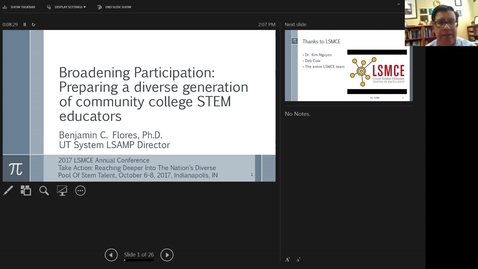 Thumbnail for entry Webinar: Broadening Participation Focus: Preparing a Diverse Generation of Community College STEM Educators - Clipped by Deb Cole