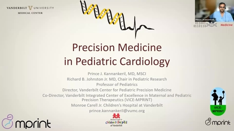 Thumbnail for entry MPRINT Webinar Series: November 17, 2022 | Dr. Prince Kannankeril, MD, MSCI | &quot;Postpartum Medicine in Pediatric Cardiology&quot;