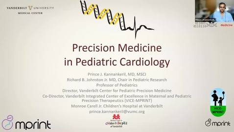 Thumbnail for MPRINT Webinar Series: November 17, 2022 | Dr. Prince Kannankeril, MD, MSCI | &quot;Postpartum Medicine in Pediatric Cardiology&quot;