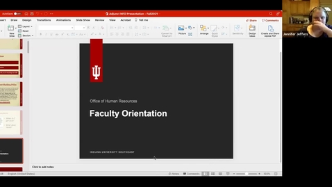 Thumbnail for entry Fall 2021 New Adjunct Faculty Orientation