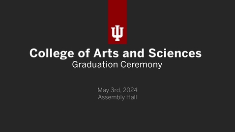 Thumbnail for College of Arts and Sciences Senior Send-Off