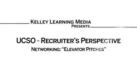 Thumbnail for The Elevator Pitch