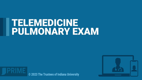 Thumbnail for entry Pulmonary Exam