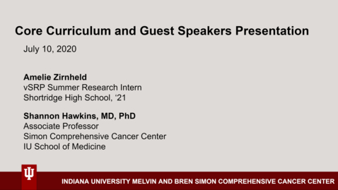 Thumbnail for Amelie Zirnheld Curriculum Presentation