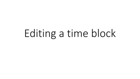 Thumbnail for Kuali Time - editing a time block