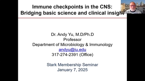 Thumbnail for SNRI Membership Seminar: Andy (Qigui) Yu, MD, PhD | January 7th, 2025