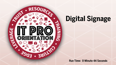 Thumbnail for Digital Signage