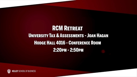 Thumbnail for entry 2017_02_20_RCM Retreat - 05 University Tax &amp; Assessments (Upload 03/03/17)