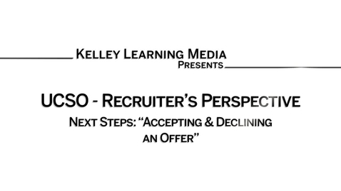 Thumbnail for Accepting or Declining an Offer