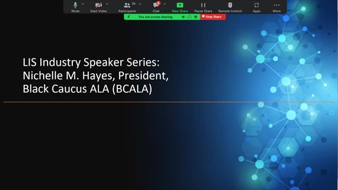 Thumbnail for Nichelle M. Hayes, LIS Industry Speaker Series