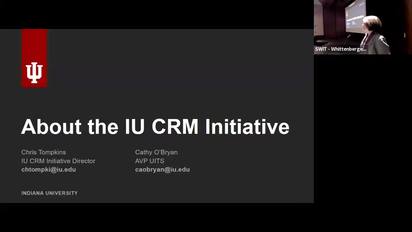 Statewide It 2018 About The Iu Crm Initiative Indiana University