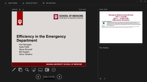 Thumbnail for 2024_09_05 Charting Efficiency Panel- Dr. Kris Nanagas, Dr. Katie Pettit, Dr. Steve Roumpf, Dr. Bill Swigart, and Dr. Shira Yahalom
