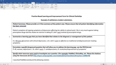 Thumbnail for EBM/PBLI Key for Clerkships