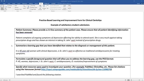 Thumbnail for entry EBM/PBLI Key for Clerkships