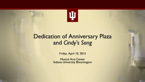 Thumbnail for entry Anniversary Plaza Dedication Ceremony