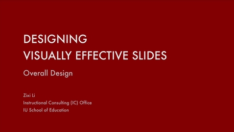 Thumbnail for _Visually Effective Slides 5: Overall Design