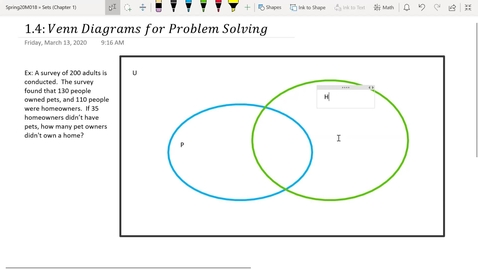 Thumbnail for entry S&amp;P 1.4-pt1: Reasoning with Venn Diagrams