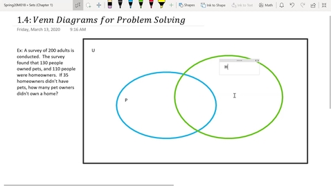 Thumbnail for S&amp;P 1.4-pt1: Reasoning with Venn Diagrams