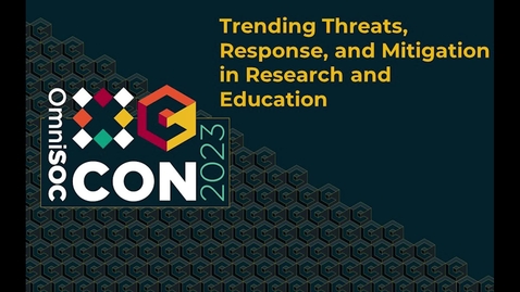 Thumbnail for OmniSOC CON23 - Ransomware: threats and mitigations