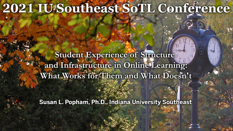 Thumbnail for Structure and Infrastructure in Online Course Design: What Students Want