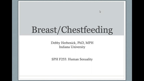 Thumbnail for Breast/Chestfeeding from Dr. Debby Herbenick