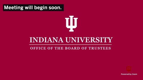 Thumbnail for IU Board of Trustees Meeting - December 4, 2020
