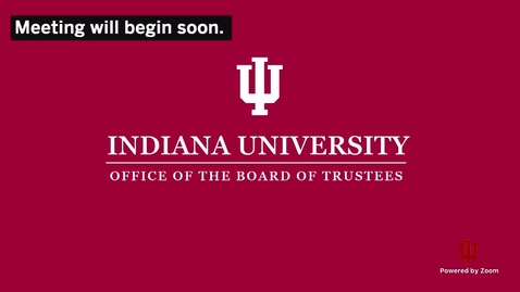 Thumbnail for entry IU Board of Trustees Meeting - December 4, 2020