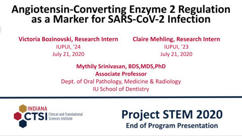 Thumbnail for Victoria Bozinovski and Claire Mehling Mentor Presentation
