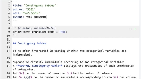 Thumbnail for Contingency table