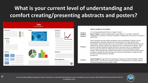 Thumbnail for entry Webinar: Research Abstracts &amp; Posters