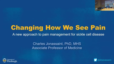 Thumbnail for entry IUSCCC Grand Rounds 3/31/2023: “Changing the way we see pain: A new approach 
to pain management for sickle cell disease” Charles Jonassaint, PhD, MHS
Associate Professor of Medicine
University of Pittsburgh School of Medicine
