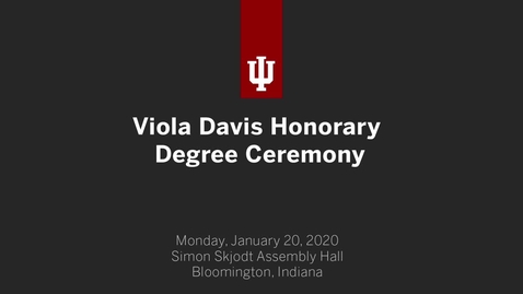 Thumbnail for Viola Davis Honorary Degree Ceremony