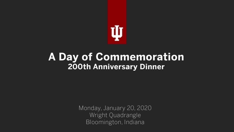 Thumbnail for entry A Day of Commemoration  - 200th Anniversary Dinner