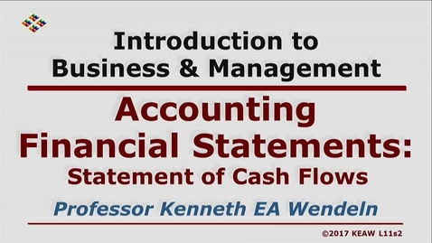 Thumbnail for entry W200 11-2 Statement of Cash Flows