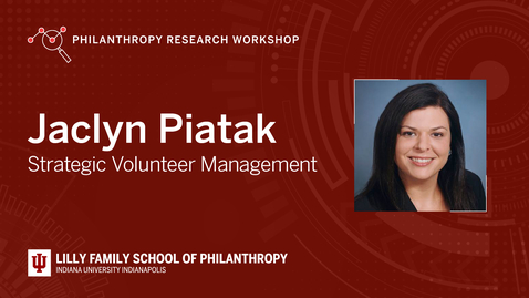 Thumbnail for Jaclyn Piatak - Strategic Volunteer Management