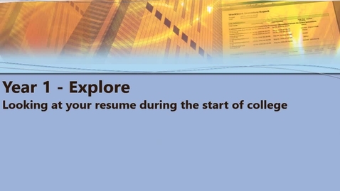 Thumbnail for Year 1 - Explore Your Interests