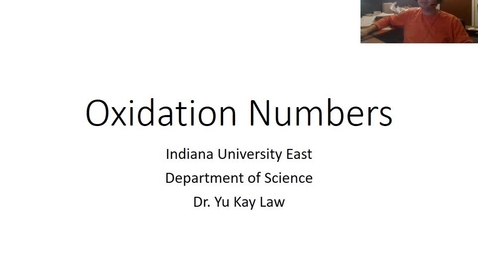 Thumbnail for entry Oxidation Numbers